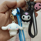 Cartoon Dog Keychain Glue Pudding Happiness DIY Bag Accessories