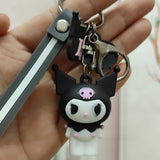 Cartoon Dog Keychain Glue Pudding Happiness DIY Bag Accessories