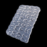 Cartoon Letters Resin Mold Keychain Pendant Alphabet UV Resin Silicone Mold