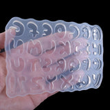 Cartoon Letters Resin Mold Keychain Pendant Alphabet UV Resin Silicone Mold