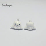 Long Ears Dogs Animal Bell Charms for Pet Necklace