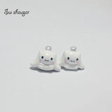 Long Ears Dogs Animal Bell Charms for Pet Necklace