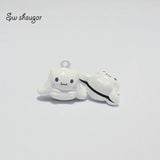 Long Ears Dogs Animal Bell Charms for Pet Necklace