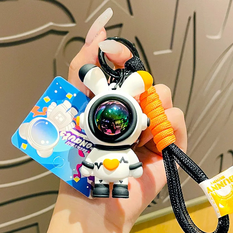 Love Lightning Rabbit Astronaut Keychain Anime Pendant Bag Charm