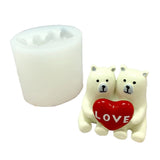 Couple Bear Sofa Candle Resin Mold DIY Crafts Tools