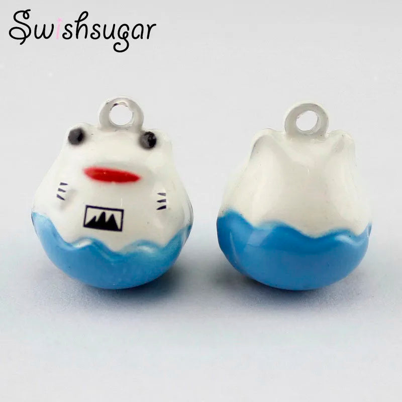 Metal Frog Jingle Bell Charms Necklace for Kids, Cat, Dog