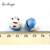 Metal Frog Jingle Bell Charms Necklace for Kids, Cat, Dog