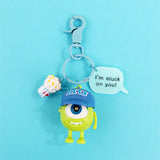 Monster University Keychain Anime Key Ring Boyfriend Gift