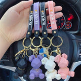 Nordic Bunny Doll Keychain Punk Rabbit Keyring Couple Accessory