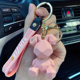 Nordic Bunny Doll Keychain Punk Rabbit Keyring Couple Accessory