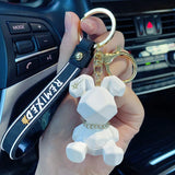 Nordic Bunny Doll Keychain Punk Rabbit Keyring Couple Accessory