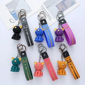 Nordic Cat Keychain Resin Kitten Bag Pendant Gift Llaveros Para