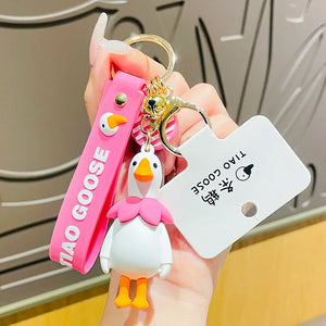Goose Doll Keychain Couple Accessorie Duck Keyring Girl Bag Pendant Gift