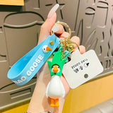 Goose Doll Keychain Couple Accessorie Duck Keyring Girl Bag Pendant Gift