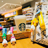 Goose Doll Keychain Couple Accessorie Duck Keyring Girl Bag Pendant Gift