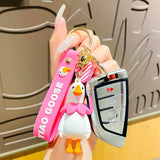 Goose Doll Keychain Couple Accessorie Duck Keyring Girl Bag Pendant Gift