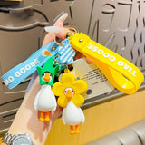 Goose Doll Keychain Couple Accessorie Duck Keyring Girl Bag Pendant Gift