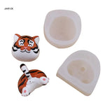Cartoon Panda Silicone Resin Mold Tiger Casting Molds Epoxy Resin Mold for Craft