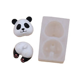 Cartoon Panda Silicone Resin Mold Tiger Casting Molds Epoxy Resin Mold for Craft