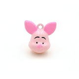 Cartoon Pig Jingle Bell Charm Pendant Party Gift Necklace