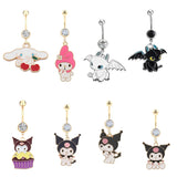 Cartoon Rabbit Belly Button Rings Dragon Piercing Navel Jewelry