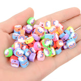 Rainbow Cloud Clay Beads Candy Polymer Clay For Jewelry Making DIY