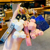 Resin 3D Rabbit Keychain For Men Women Bag Gift