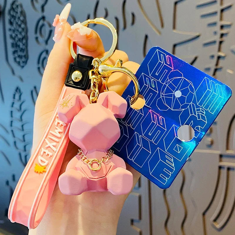 Resin 3D Rabbit Keychain For Men Women Bag Gift