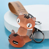 Cartoon Kitten Keychain Cat Bag Trinket Llaveros Para