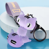 Cartoon Kitten Keychain Cat Bag Trinket Llaveros Para