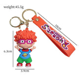 Rugrats in Paris Keychain Anime Figure Silicone Pendant Keyring