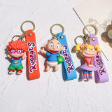 Rugrats in Paris Keychain Anime Figure Silicone Pendant Keyring