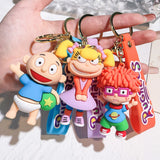 Rugrats in Paris Keychain Anime Figure Silicone Pendant Keyring
