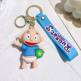 Rugrats in Paris Keychain Anime Figure Silicone Pendant Keyring