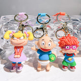 Rugrats in Paris Keychain Anime Figure Silicone Pendant Keyring