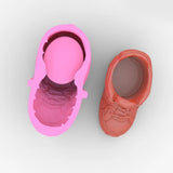 Cartoon Shoes Flowerpot Pen Holder Epoxy Mold DIY Crafts