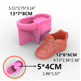 Cartoon Shoes Flowerpot Pen Holder Epoxy Mold DIY Crafts