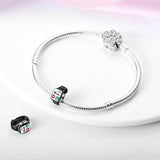Cartoon SmartWatch Mom Family Love Silver Beads Charm for Bracelet Necklace DIY