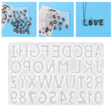 Cartoon Smile Face Alphabet Resin Mold DIY Letter Number Silicone Mould