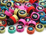 Cartoon Space Clay Beads 20-120pcs Rocket Star Moon Polymer Beads DIY Bracelet