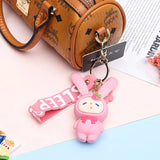 Cartoon Stand Rabbit Boudoir Key Ring Chain Bag Pendant Accessories Key Chain