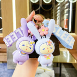 Cartoon Stand Rabbit Boudoir Key Ring Chain Bag Pendant Accessories Key Chain