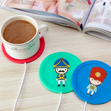 USB Coffee Warmer Cup Pad Resin Bubble Remover Mold Heating Silicone Mat