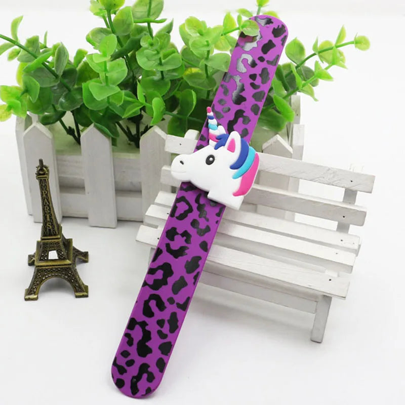 Unicorn Beads Wristband Flexible Wrap Slap Bracelet Kids Gift