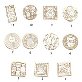 Cartoon Wax Stamp Replacement Head 11 Designs Round/Square/Rectangular