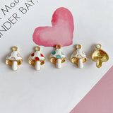Alloy Mushroom Skirt Pendant Earrings DIY Accessories Material
