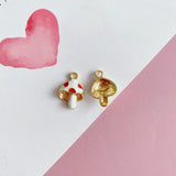 Alloy Mushroom Skirt Pendant Earrings DIY Accessories Material