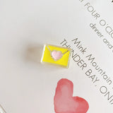 Acrylic Transparent Drip Oil Envelope Beaded DIY Earrings Hair Accessories
