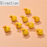 Hand-Made Yellow Duck Beaded Pendant for DIY Jewelry