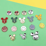 Mickey Shape Alloy Charms 30pcs/Lot DIY Jewelry Earring Necklace Key Pendants